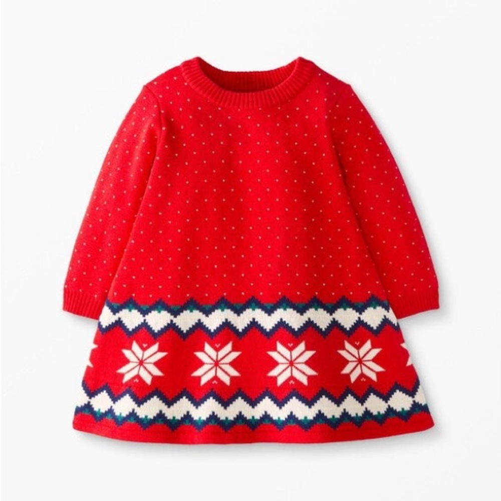 Hanna Andersson Baby Heritage Sweater Dress 6-12 Months
